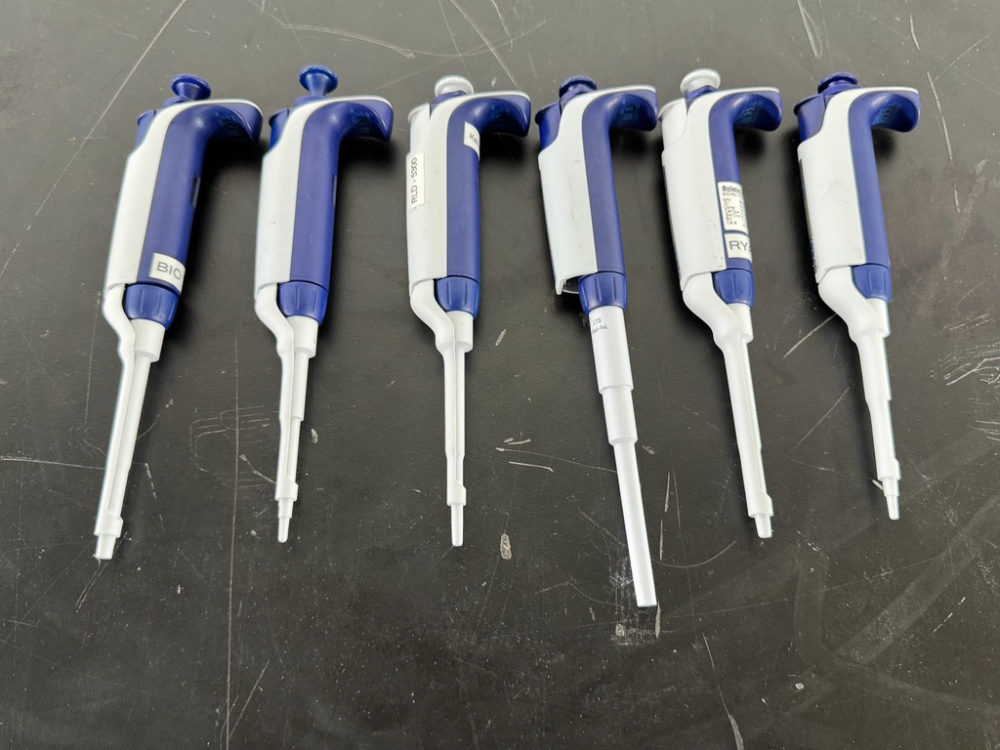 Image of Rainin Pipet-Lite XLS Single Channel Pipettes - Quantity 6